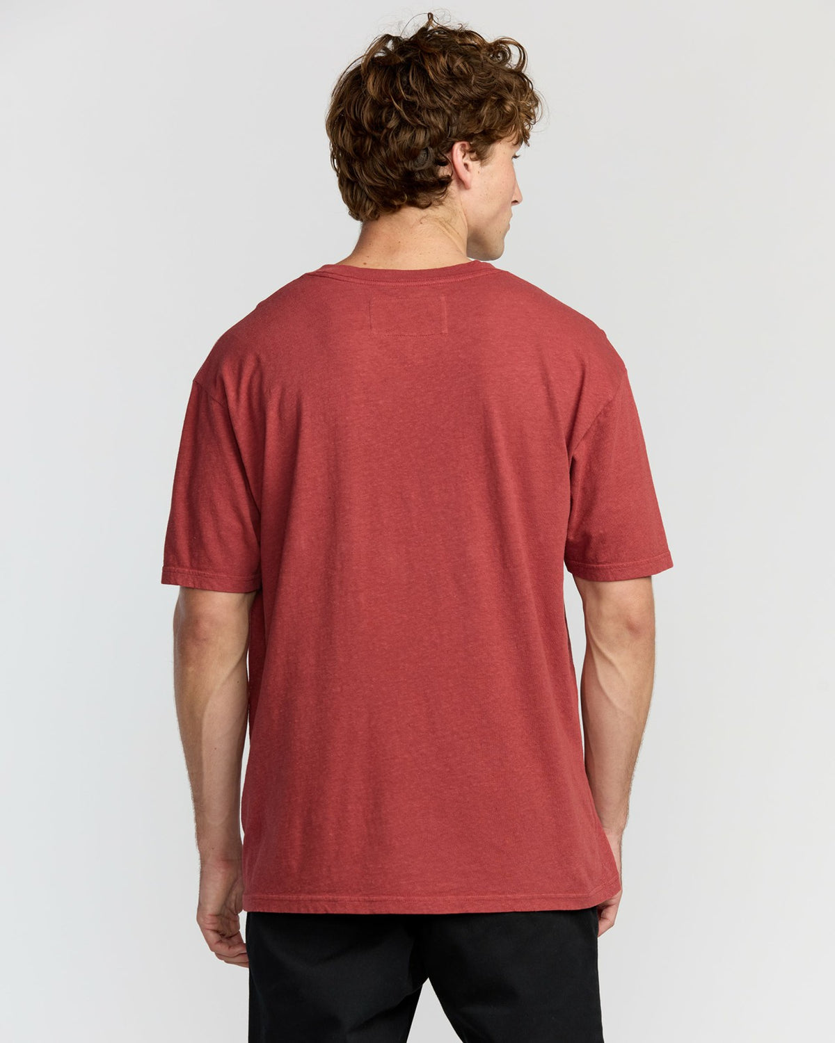 The Label Garage Regular Short Sleeve T-Shirt - Burnt Red | Billabong