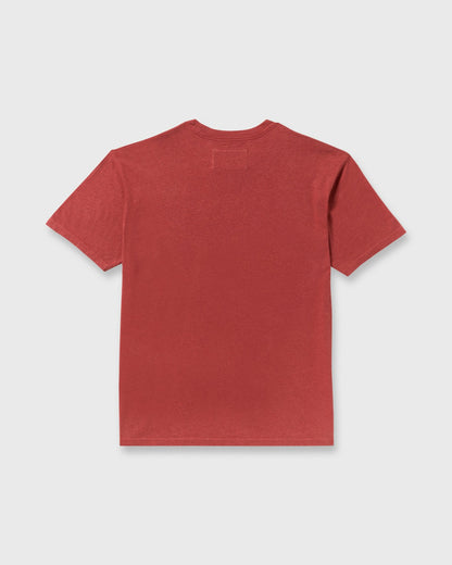 The Label Garage Regular Short Sleeve T-Shirt - Burnt Red | Billabong