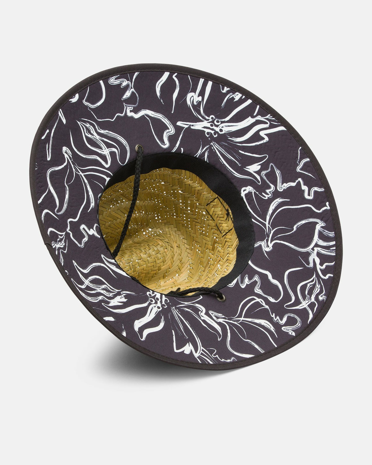 Tides Print Straw Hat - Black | Billabong