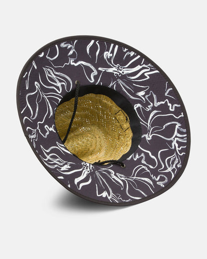 Tides Print Straw Hat - Black | Billabong