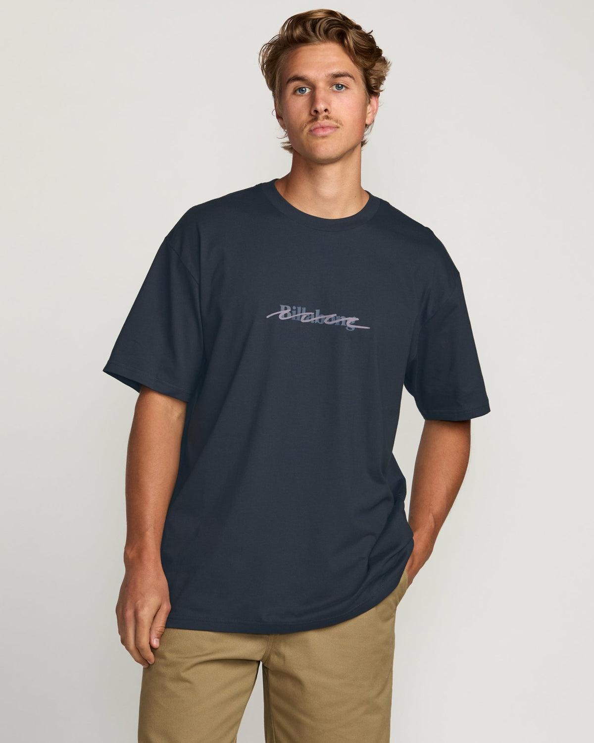 Triple Up Regular Tee - Aged Indigo | Billabong