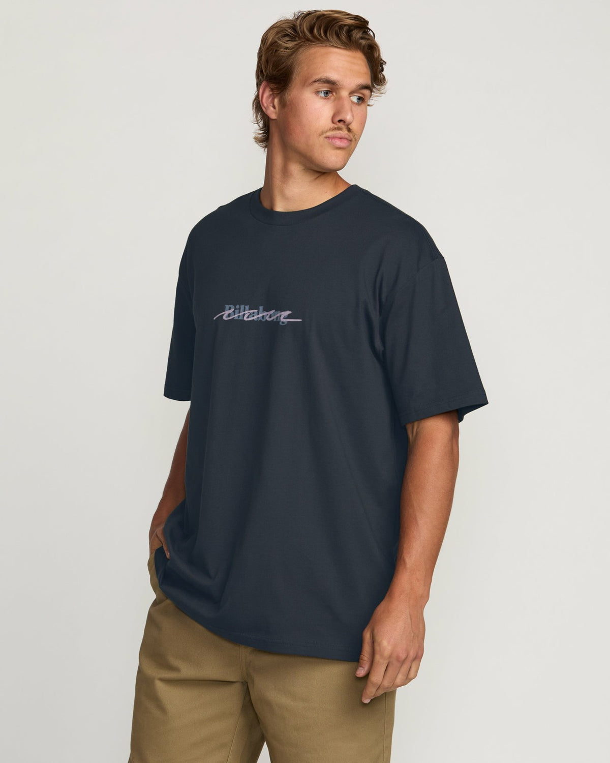 Triple Up Regular Tee - Aged Indigo | Billabong