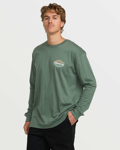 Walled Regular Long Sleeve Tee - Dark Slate | Billabong
