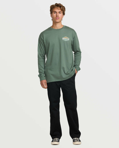 Walled Regular Long Sleeve Tee - Dark Slate | Billabong