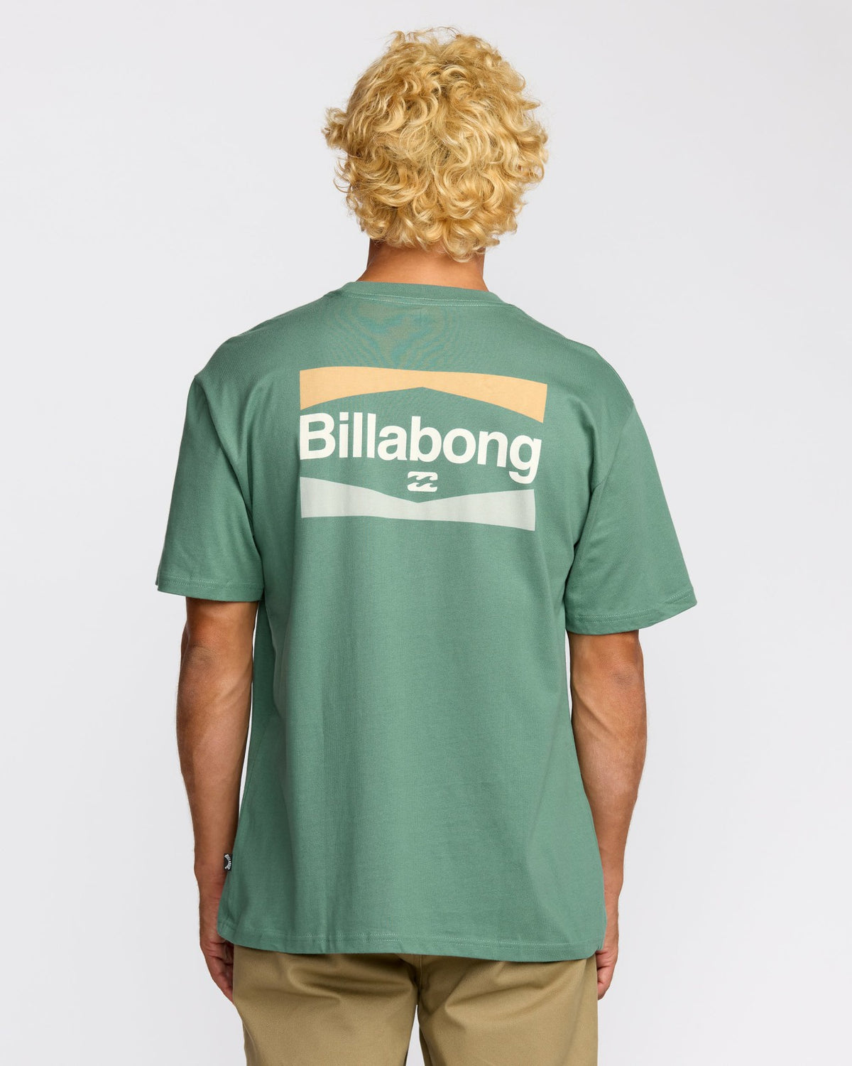 Walled Regular Short Sleeve T-Shirt - Sage Green | Billabong
