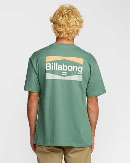 Walled Regular Short Sleeve T-Shirt - Sage Green | Billabong