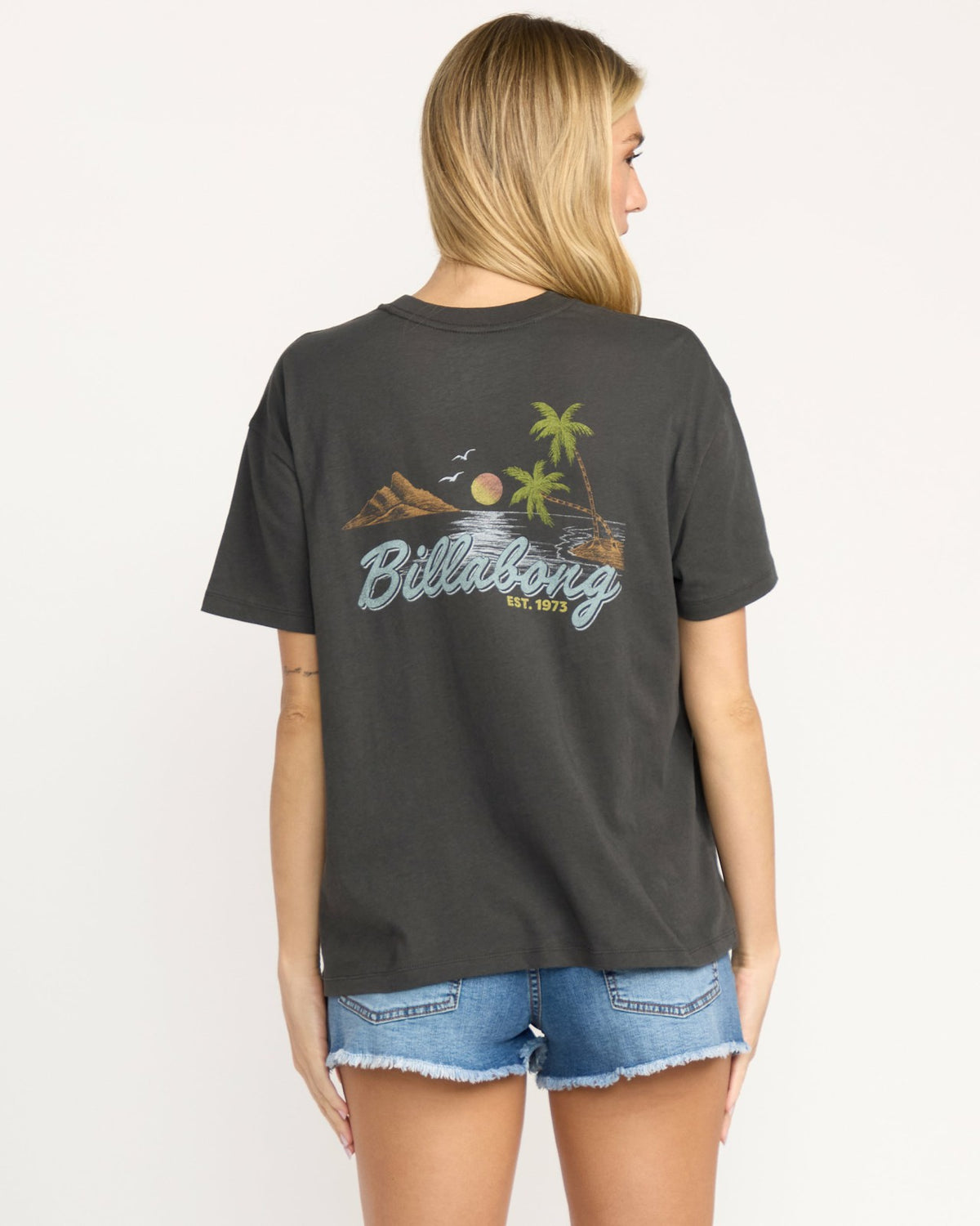 What A Vibe Tee - Off Black | Billabong