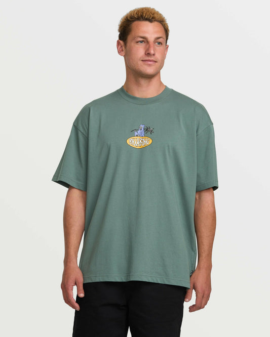 Tropical Reaper OG Tee - Dark Slate | Billabong