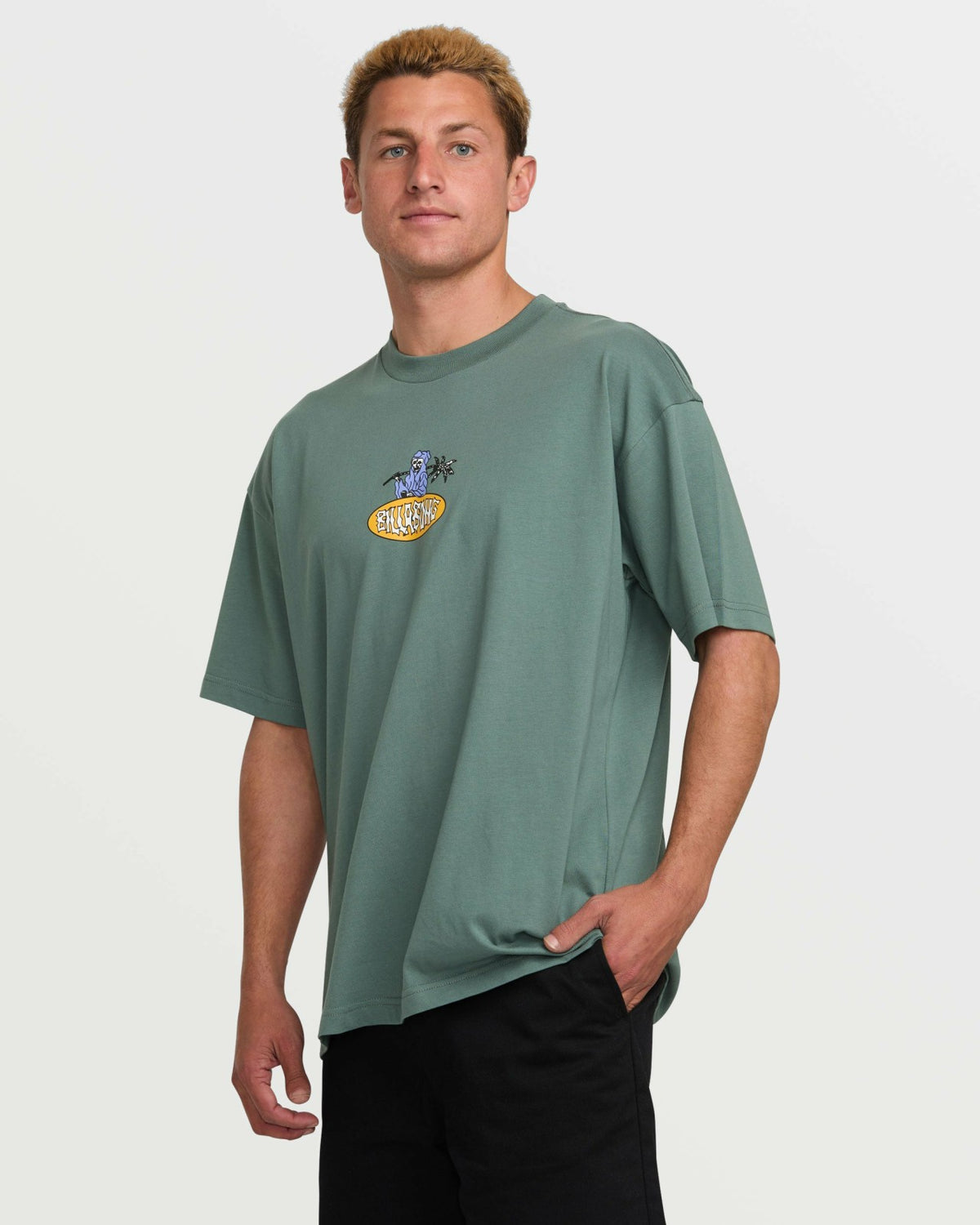 Tropical Reaper OG Tee - Dark Slate | Billabong