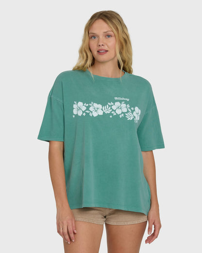 Make It Tropical Short Sleeve T-Shirt - Island Green | Billabong