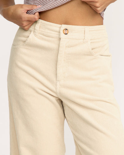 Free Fall High-Waist Cord Pants - Whitecap | Billabong