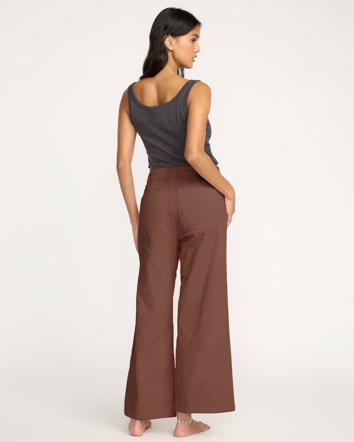 Free Fall High-Waist Cord Pants - Espresso | Billabong