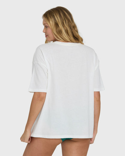 Floral Press Short Sleeve T-Shirt - Salt Crystal | Billabong
