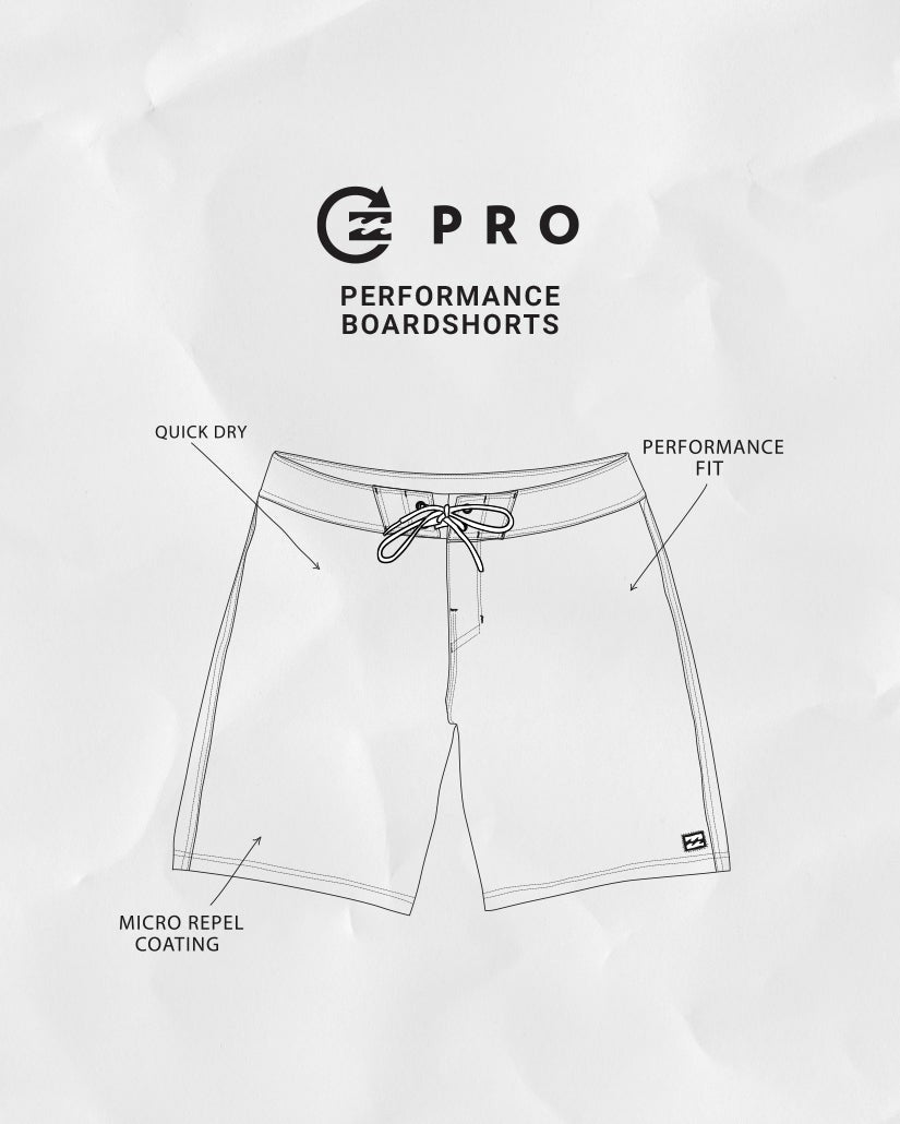 Elements Pro Performance 185" Boardshorts - Washed Blue | Billabong