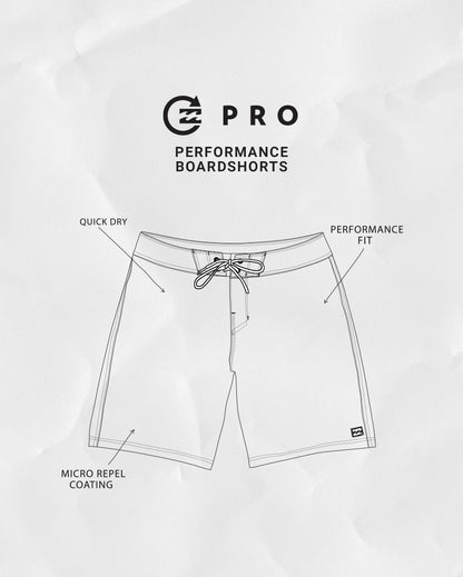 Elements Pro Performance 185" Boardshorts - Washed Blue | Billabong